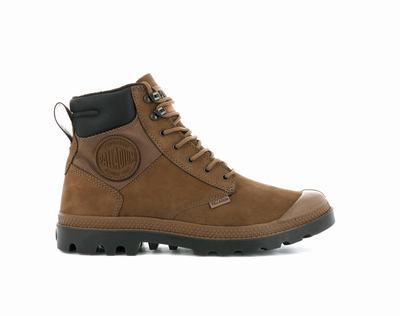 Botas Palladium PAMPA SHIELD WP+ LUX Hombre Mahogany | Costa Rica-45013